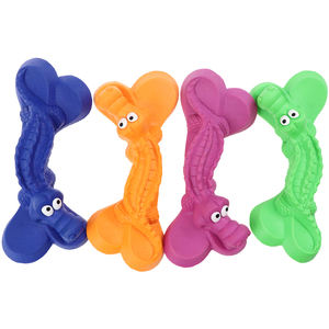 Fabrika doğrudan toptan timsah kemik köpek oyuncak çevre dostu kauçuk diş temizleme oyuncak basit stil ücretsiz örnek Pet köpek oyuncak - Product Image 3