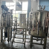 Réservoir de stockage de parfum Sipuxin 280L avec système de mélange, cuve de stockage d'huile et de liquides en acier inoxydable pour l'industrie cosmétique et chimique