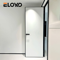Porte en bois et aluminium moderne, résistante à l'humidité, avec âme ignifuge et surface finie – Idéale pour hôtels et villas, garantie 5 ans