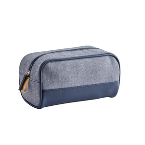 Sac de <span class=keywords><strong>toilette</strong></span> personnalisé de luxe avec fermeture éclair, en cuir PU vegan, pour hommes et femmes - Product Image 4