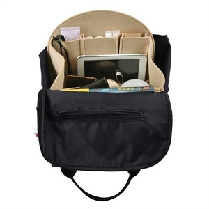 BSCI Beige Filz Stoff Geldbörse Shaper mit Taschen Handtasche Tote Organizer Insert Bag - Product Image 4