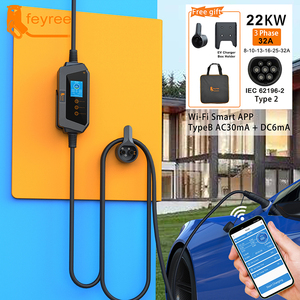 <span class=keywords><strong>Cargador</strong></span> Portátil <span class=keywords><strong>para</strong></span> Vehículos Eléctricos Feyree 22KW 32A Trifásico Tipo 2 con Control por App WiFi, Caja de Carga EVSE, Estación de Carga <span class=keywords><strong>para</strong></span> <span class=keywords><strong>Coche</strong></span> Eléctrico - Product Image 3