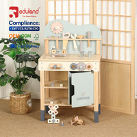 EDULAND OEM ODM Juguete de Banco de Trabajo de Madera Montessori, Juego de Imitación para Niños, Mesa de Herramientas de Ingeniería Educativa Temprana