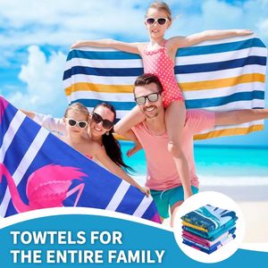 Toalla de Playa de Microfibra - Secado Rápido, Extra Grande, Antiarena, Súper Ligera para Viajes y Baño - Product Image 1