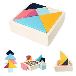 Fosse à balles pour les tout-petits carré Tangram Set Baby Ball Pits Soft Memory Foam Ball Pit Intérieur Cadeau idéal pour les filles et les garçons - Product Image 4