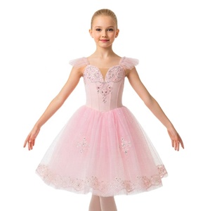Vestido Romántico de Ballet para Niñas, Modelo <span class=keywords><strong>Clara</strong></span> Cascanueces, Color Rosa, con Falda Larga de Tul y Mangas con Volantes, Venta al Por Mayor - Product Image 1