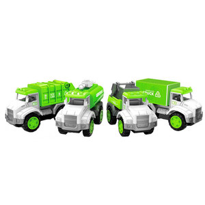 <span class=keywords><strong>Giocattolo</strong></span> per bambini set combinazione di servizi igienico-sanitari veicolo attrito <span class=keywords><strong>camion</strong></span> <span class=keywords><strong>della</strong></span> <span class=keywords><strong>spazzatura</strong></span> <span class=keywords><strong>giocattolo</strong></span> con 4 di rifiuti di plastica bin - Product Image 4