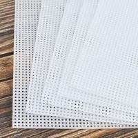 Kits de toile à broder en plastique transparent rectangulaire de différentes tailles 33900-1/2 pour travaux d'aiguille DIY