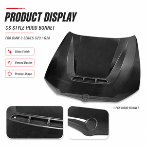 Capot en fibre de carbone style CS pour BMW Série 3 G20 G21 Touring 320i 330i M340i 2019+ Pre-LCI M Sport - Product Image 3