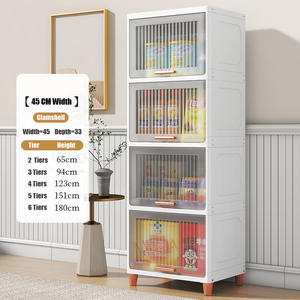 <span class=keywords><strong>Armario</strong></span> de cocina elegante de 45 <span class=keywords><strong>CM</strong></span> de ancho, organizador de puerta deslizante, <span class=keywords><strong>armario</strong></span> de almacenamiento de pie - Product Image 3