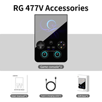 Console portable S RG477V Android 14 Dimensity 8300 4,7 pouces 128 Go 2 To TF 5500 mAh WiFi 6E RGB AI Double écran