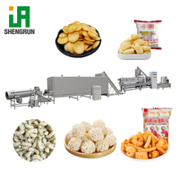 Ligne de production industrielle de snacks soufflés au maïs avec extrudeuse de maïs et machine à remplir les snacks au chocolat, prix usine