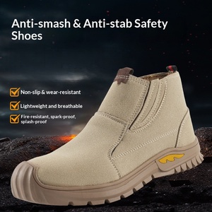 Zapatos <span class=keywords><strong>de</strong></span> <span class=keywords><strong>Seguridad</strong></span> <span class=keywords><strong>de</strong></span> Caña Alta para Hombre con Protección Anti-Impactos y Anti-Pinchazos para Taller y Operaciones <span class=keywords><strong>de</strong></span> Soldadura Eléctrica - Product Image 5