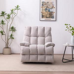 Vente directe usine – Fauteuil inclinable électrique moderne et extensible, confortable, en tissu, pour salon - Product Image 1