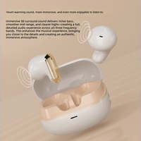 Casque TWS sans fil transfrontalier Bluetooth 5.3 avec annulation active du bruit (ANC), étanchéité à l'eau, faible latence et longue autonomie