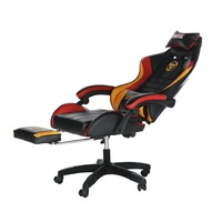 Chaise de jeu ergonomique en cuir au design cool, série Marvels Iron Man Spider, avec repose-pieds, réglable en hauteur