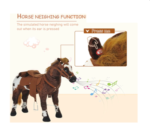 Đồ Chơi Tương Tác Bằng Vải Nhung Lông Cho Trẻ Em Có Âm Thanh-Màu Nâu Sẫm/Trắng - Product Image 5