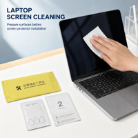 Nettoyant d'écran en microfibre jetable avec impression de logo personnalisé, support OEM ODM, pour usage domestique et professionnel, accessoires pour ordinateur et téléphone
