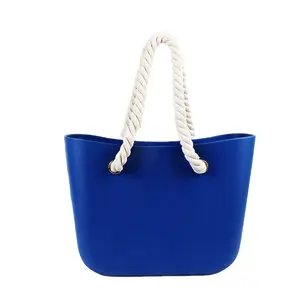 Silicone praia saco Nova EVA candy color impermeável bolsa de alta capacidade portátil balde saco