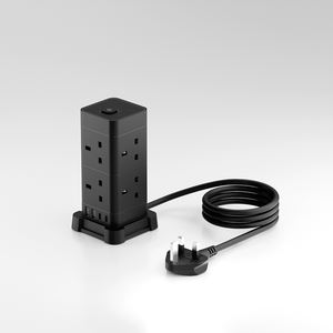 イングランドタワーサージプロテクターパワーストリップロングエクステンションコード12 ACコンセント4 USBポート - Product Image 6