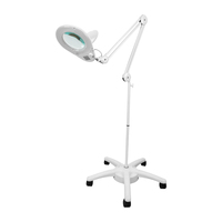 OEM 5 Diopter Daylight Adjustable Swivel Magnifier Lamp Foldable LED Floor Standing Magnifying Light for Beauty Salon Lash