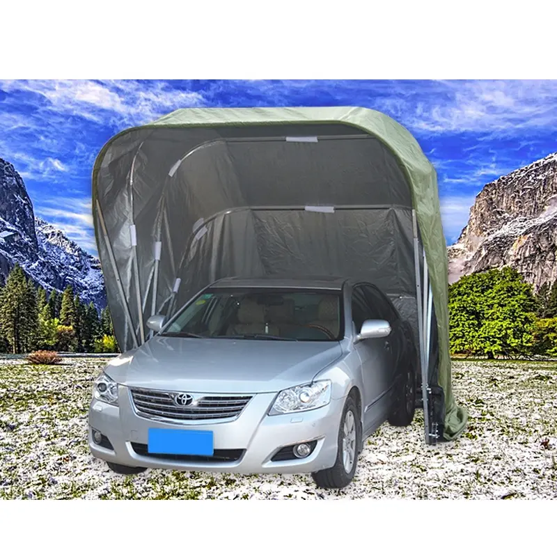 Riparo per auto pieghevole per esterni di alta qualità capannone in metallo Garage per auto in alluminio tenda per Garage per auto automatica tettoie per Garage per posto auto coperto