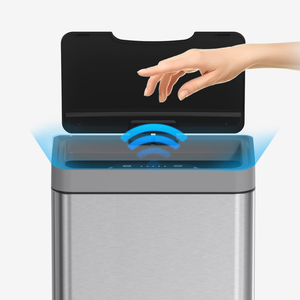 Automatic 50L Rectangle Indoor/Bedroom Sanitary Digital <b>Sensor</b> Trash Can Lid Stainless Steel Smart Waste <b>Bin</b> Kitchen Office - Product Image 2