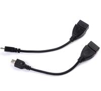 Adaptador OTG USB 2,0 hembra a Micro B, Cable de carga de sincronización de alta calidad