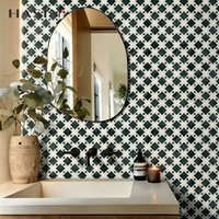 Carrelage mosaïque résistant à l'eau, pierre naturelle moderne découpée sur mesure, facile à nettoyer, pour cour intérieure, hôpital, appartement, villa