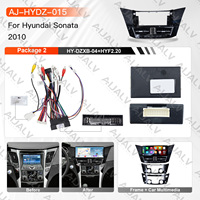 Autoradio Aijia pour HYUNDAI Sonata 2010 RHD, cadre noir mat, lecteur Android pour voiture, grand écran, cadre en plastique, câblage Canbus