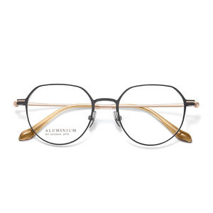 Monturas de Gafas Ovaladas de Aluminio, Magnesio y Titanio 2475, Ligeras, Unisex, Montura Completa, Lentes Acrílicas, Origen Danyang - Product Image 1