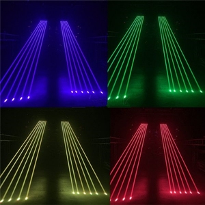Dòng ánh sáng <span class=keywords><strong>Laser</strong></span> 6 đầu/mắt đỏ màu xanh lá cây màu xanh RGB màu duy nhất di chuyển đầu chùm tia <span class=keywords><strong>laser</strong></span> xoay thanh <span class=keywords><strong>laser</strong></span> cho DJ Disco câu lạc bộ đêm - Product Image 6