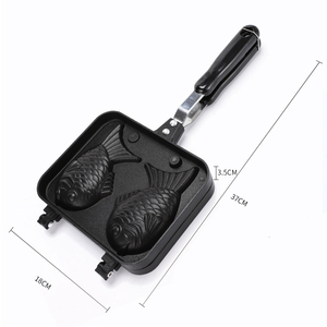 Molde para Waffles y Taiyaki en Forma de Pez, Antiadherente, de Aluminio, para Hacer Sándwiches - Product Image 1