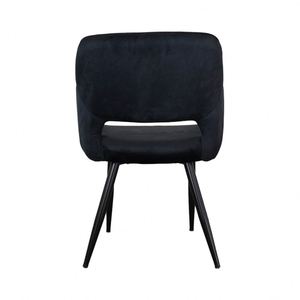 Chaises de salle à manger en velours nordique moderne Fauteuil à dossier haut bon marché avec pieds en métal pour la maison Salle à manger Restaurant - Product Image 4