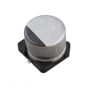 ตัวเก็บประจุแบบติดผิวตัวเก็บประจุแบบ35SEV47M8X6.5 47 uF 20% 35V SMD 47 uF - Product Image 1
