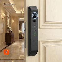 Kasman kunci TT WiFi kunci pintar, pengenalan wajah harga sumber, kata sandi sidik jari aluminium tahan air kontrol aplikasi IP kunci pintu