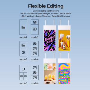 Độ sáng cao Treo Cửa Sổ Cửa hàng Dual Sided LCD hiển thị màn hình quảng cáo hai mặt kỹ thuật số biển media player - Product Image 3