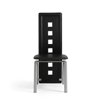Chaise de salle à manger moderne avec dossier rembourré, chaise d'appoint à structure métallique, idéale pour banquets, restaurants et salles à manger domestiques