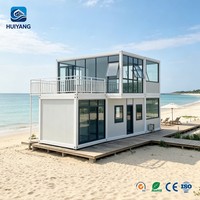 Maisonnette Modulaire Portable Moderne 20ft 40ft Conteneur en Verre Installation Facile Maisons Mobiles Contenedores Prix
