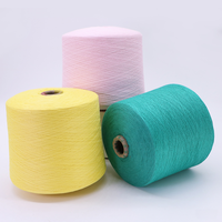 Fil mélangé acrylique-coton 55% Acrylique 45% Technologie filée de couleur pour une teinture uniforme Anti-boulochage et respirant