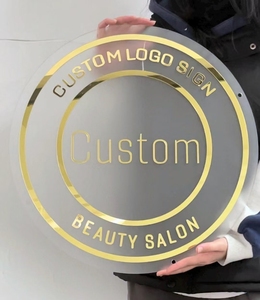 Custom Acrylic Backlit LED Sign <b>Control</b> Multi Colors Waterproof Outdoor Company Logo Light Advertising for Shop Buildings Sign - Product Image 2