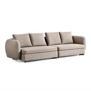 יוקרה מינימליסטית מודולרית ומינימליסטית רכה אלגנטית מהודרת ספה פינת ישיבה לבית או סלון - Product Image 2