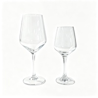 Handgeblazen kristallen rode wijnglazen set, ultradunne steel, voor hotel, restaurant, bruiloft, banket, groothandel