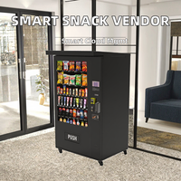 ZhongDa European Standard Hot Sale Waterproof POS Snack Vending Machine IC Card 22-inch Touch Screen SDK Cloud-Based Remote ADA