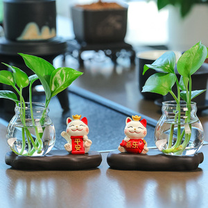 Desktop Hydroponic Ornament Natural Resin Base For Office <b>Desk</b> And Living Room Decor Eco Friendly Gift - Product Image 4