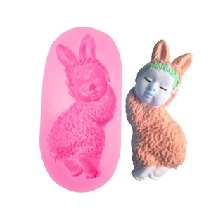 3D bambino sapone per dormire stampo cioccolato torta strumenti decorazione torta fondente 3D Silicone stampo per alimenti - Product Image 4