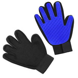 2-in-1 Deshedding & Massage Mitt Flexible 5 Fingers Pet <b>Hair</b> Removal Glove for Dogs & Cats Bathing & Grooming - Product Image 2