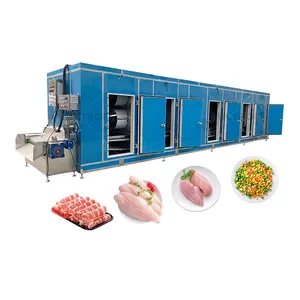 Patatine fritte congelato macchina commerciale congelatore rapido congelamento macchina iqf tunnel blast freezer