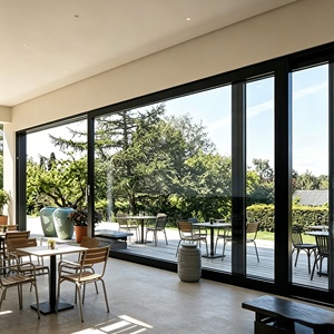 ประตูบานเลื่อนกระจกอลูมิเนียมกันพายุเฮอริเคน กระจกนิรภัยสองชั้น สำหรับงานหนัก ใช้ภายนอกอาคาร - Product Image 5