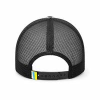 Gorra Trucker de Camuflaje Personalizada con Panel de Parche de Velcro, Gorra Trucker Táctica con Visera Curva y Parte Trasera de Malla